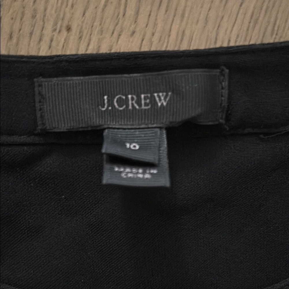J. Crew Black Blouse
